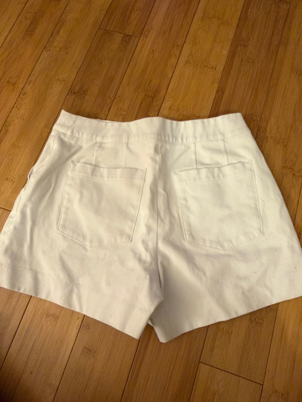 SPANX White High-Waist Tailored Shorts - Picture 4 of 4